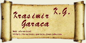 Krasimir Garača vizit kartica